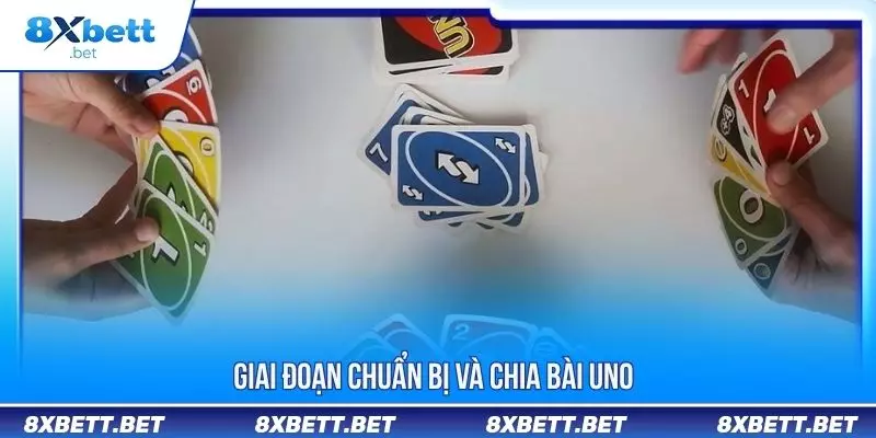 Giai đoạn chuẩn bị và chia bài Uno